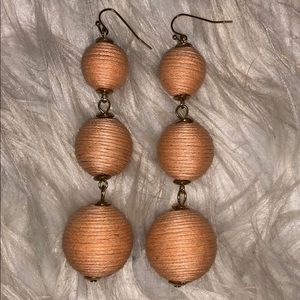 Peach earrings